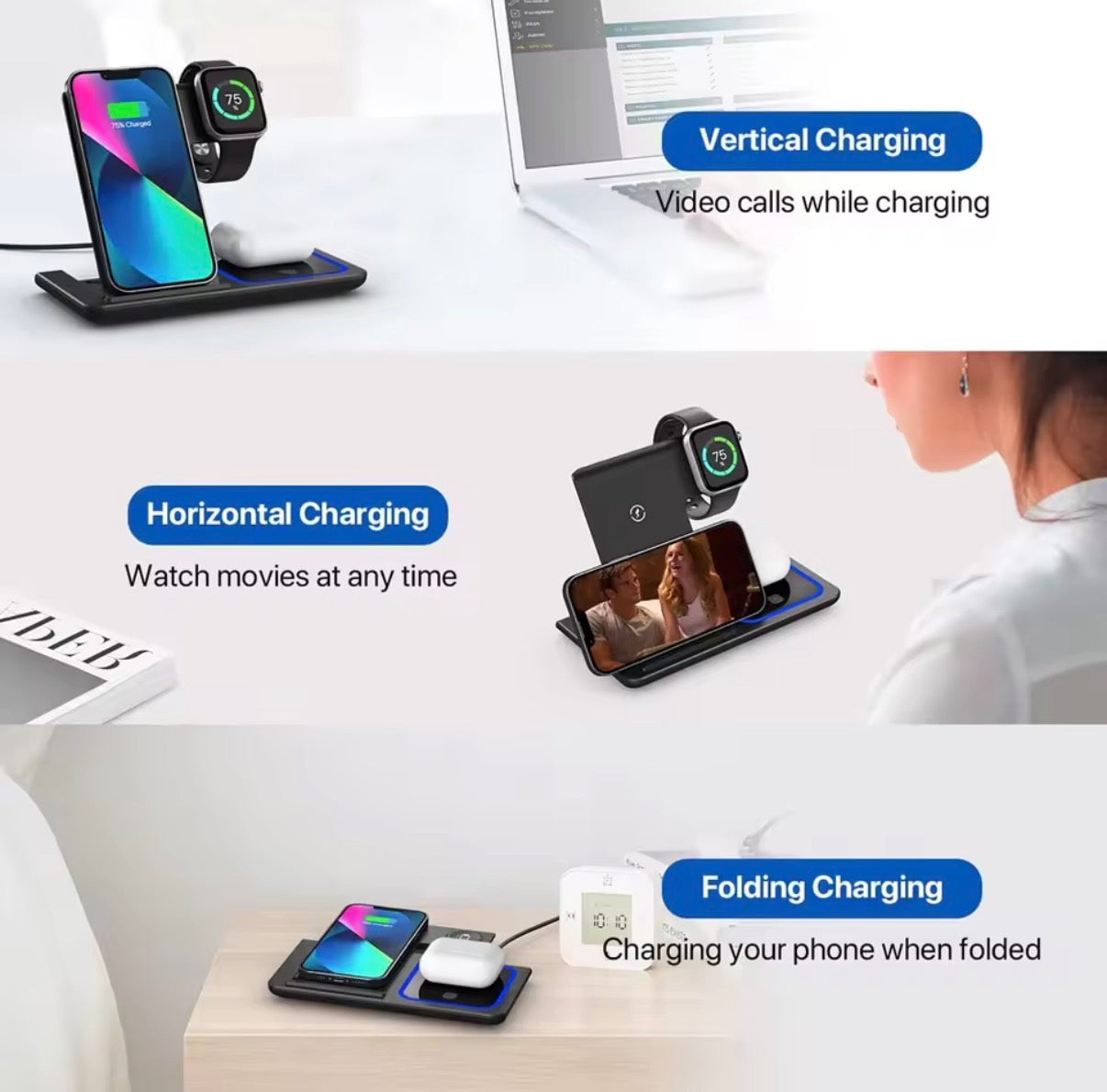 3 IN 1 Wireless Charger